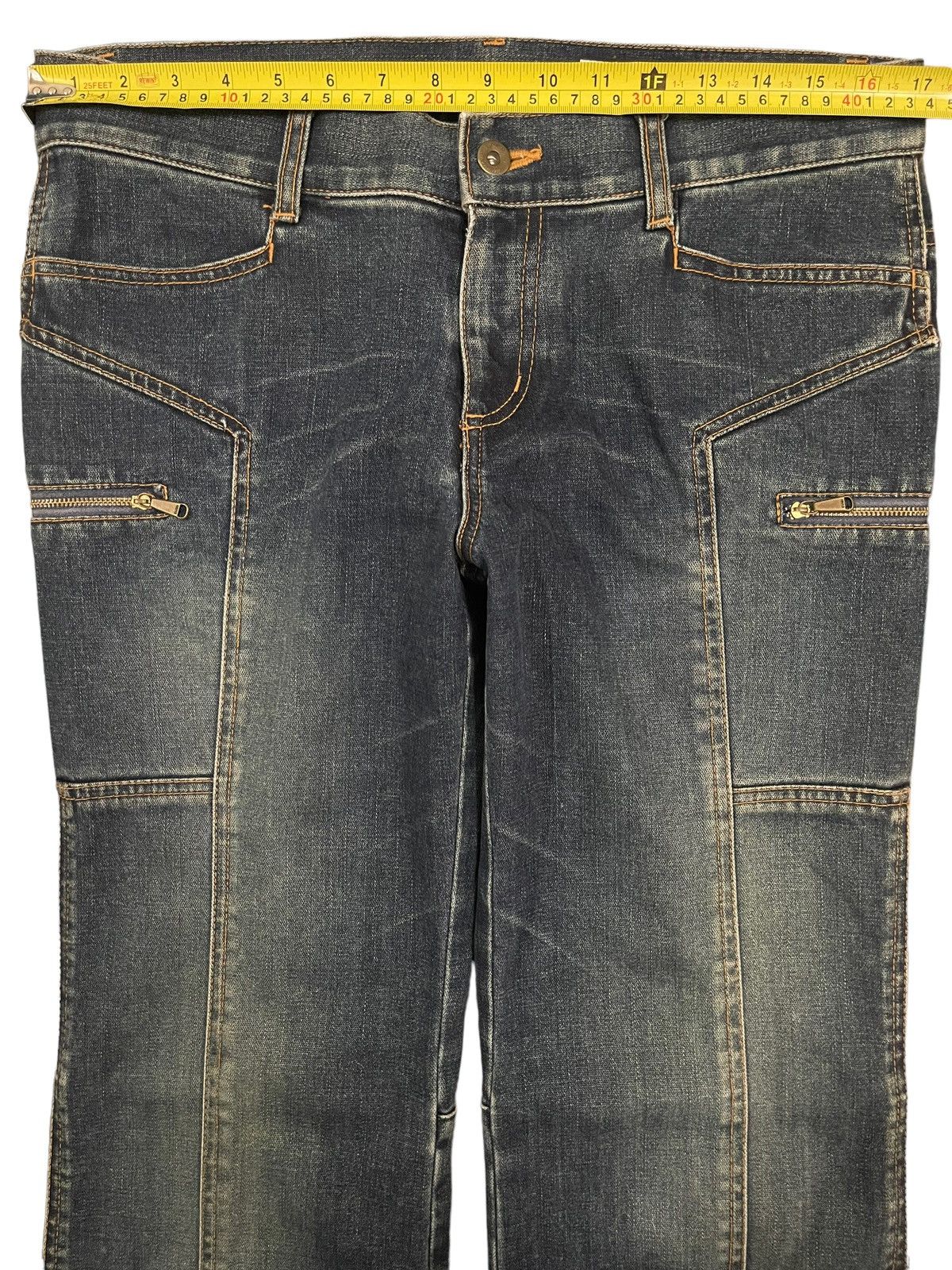 14th Addiction Vintage Japanese Brand Avant Garde Style Baggy Jeans Size US 33 - 9 Thumbnail