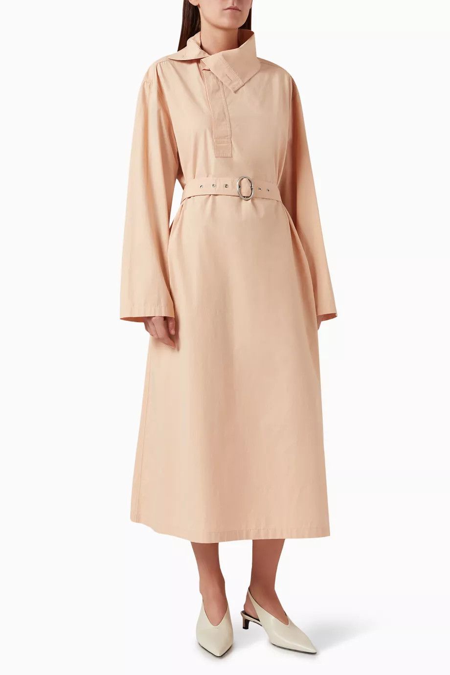 o1w1db10825 Midi Dress in Pink