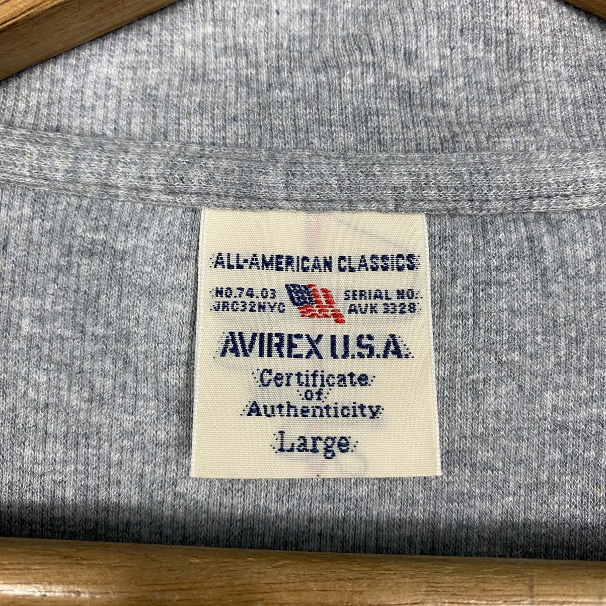 Avirex Vintage Knit Sweater Avirex Zipper Shawl Collar Style Size US L / EU 52-54 / 3 - 21 Thumbnail