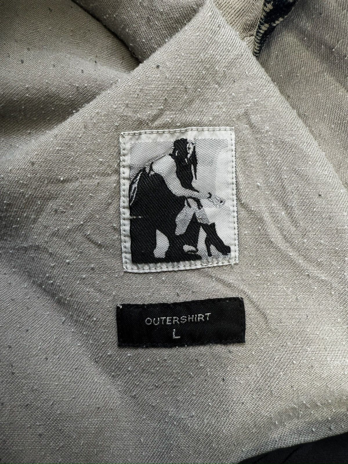 Rick Owens Drkshdw Rick Owens DRKSHDW Mineral / Pearl Washed Denim Cargo Jacket Size US L / EU 52-54 / 3 - 4 Thumbnail