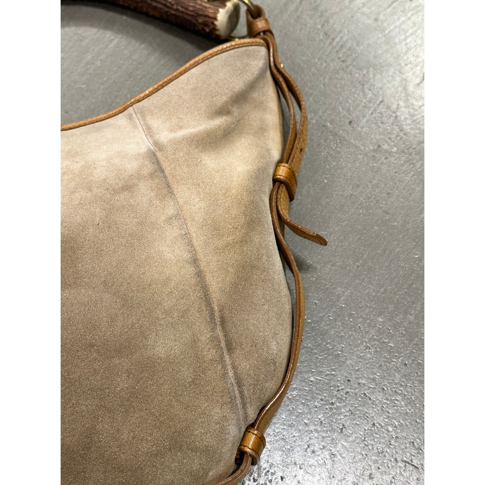 Yves Saint Laurent 2002 Yves Saint Laurent Mombasa Suede bag Size ONE SIZE - 9 Thumbnail
