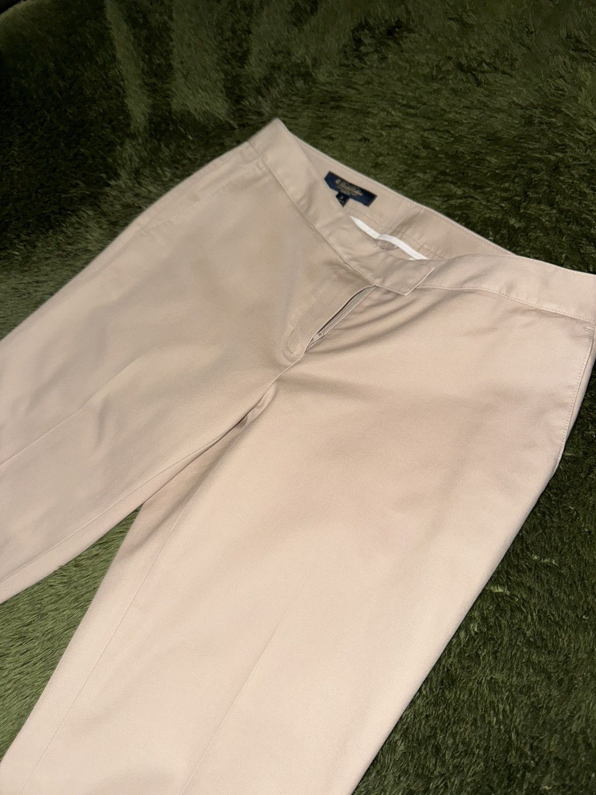 Brooks Brothers [4] Brooks Brothers Classic Fit Cotton Trouser Pants Beige Size US 31 - 5 Thumbnail