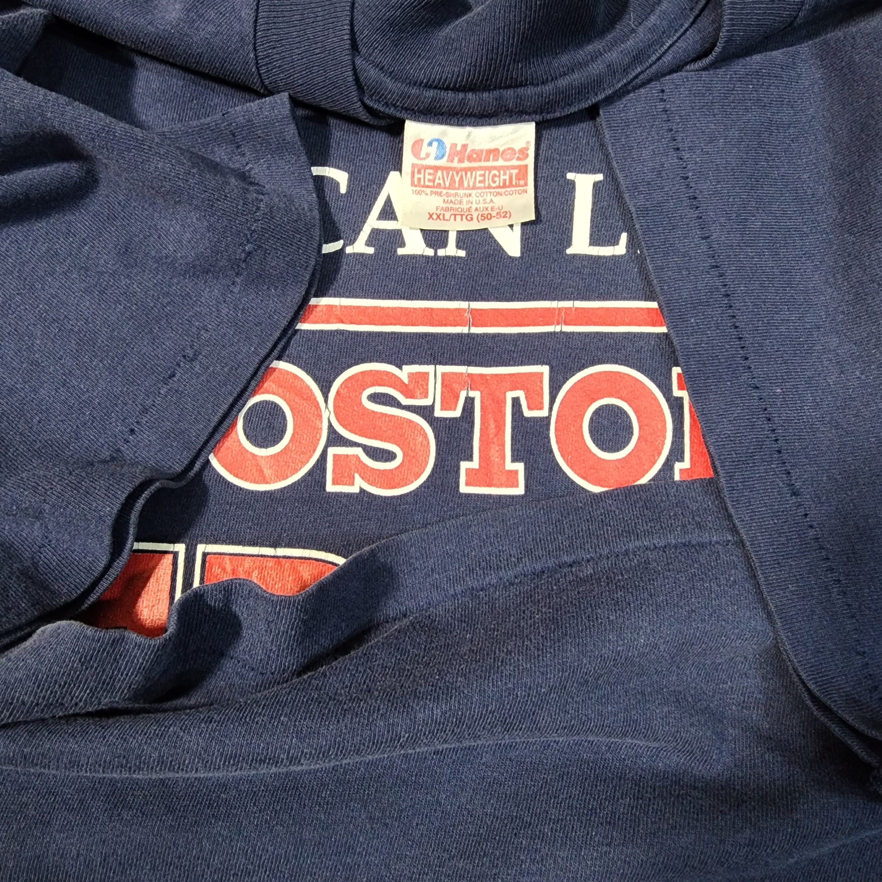 Vintage Vintage 1992 Boston Red Sox Shirt Hanes 90s MLB Tees Size US XXL / EU 58 / 5 - 2 Thumbnail