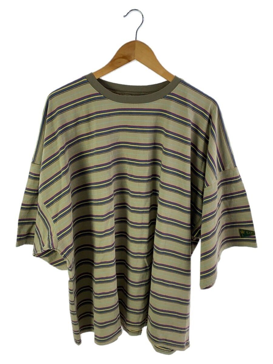 T-Shirts Cotton Border Short Sleeve Crewneck Multicolor