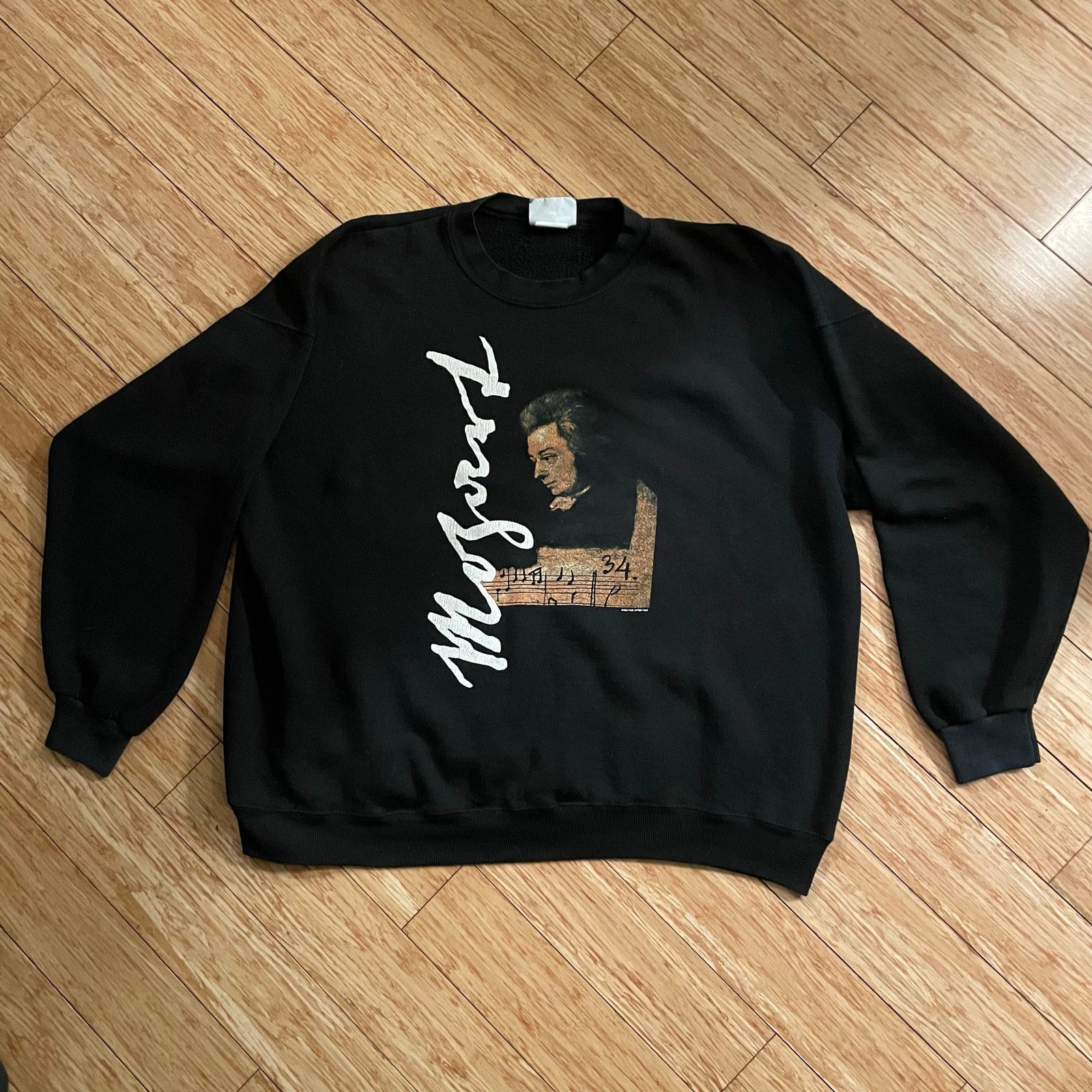 Lee Vintage 90s Mozart Crewneck Lee Sweatshirt 1990s retro music Size US XXL / EU 58 / 5 - 1 Thumbnail