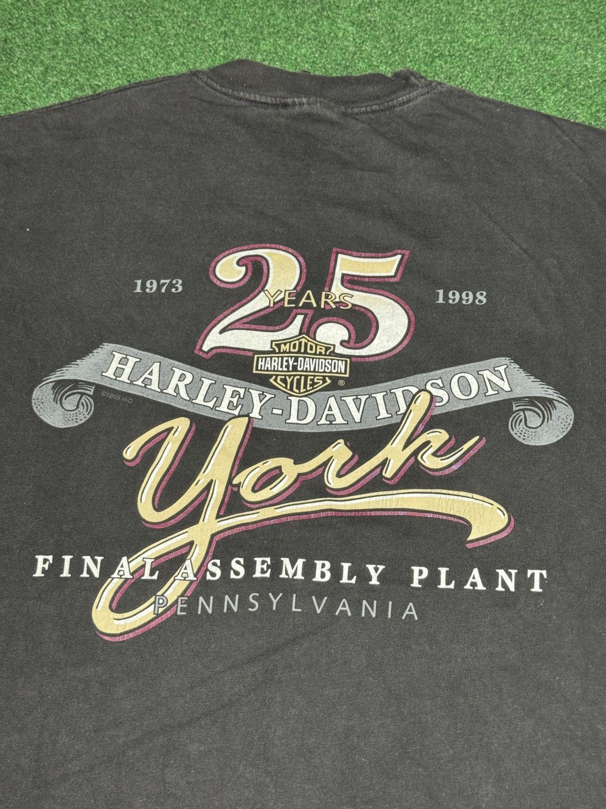 Harley Davidson × Vintage Vintage 90s Harley Davidson Final Assembly 1998 T Shirt Size US M / EU 48-50 / 2 - 5 Thumbnail