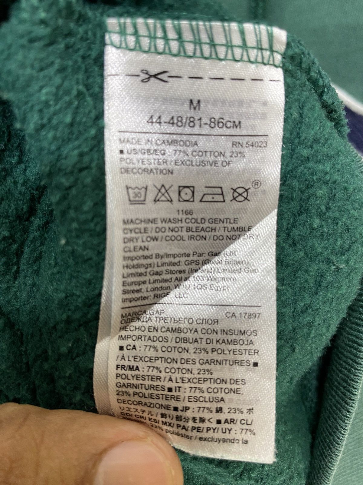 Gap Vintage Gap Hoodie Full Zip Spellout Sun Faded Embroidery Size US M / EU 48-50 / 2 - 10 Thumbnail