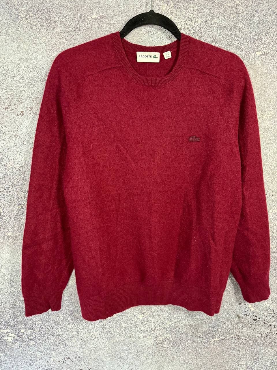 Lacoste Lacoste Sweater Men's Red Size S(6) 100% Cashmere Knit Crew Size US S / EU 44-46 / 1 - 5 Thumbnail