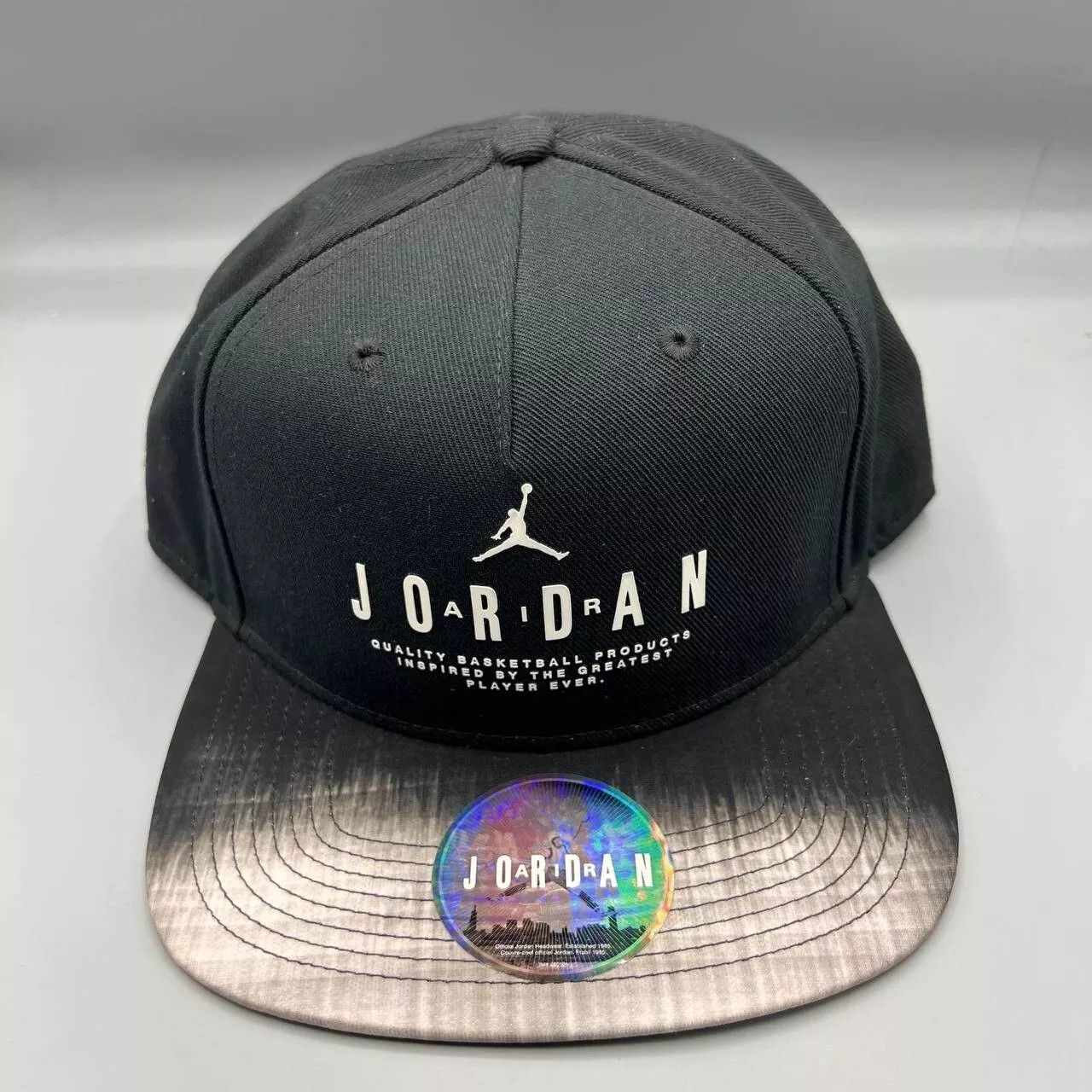 Jordan Brand Air Jordan Hat Men Black Faded Jumpman Snap Back Cap Size ONE SIZE - 1 Thumbnail