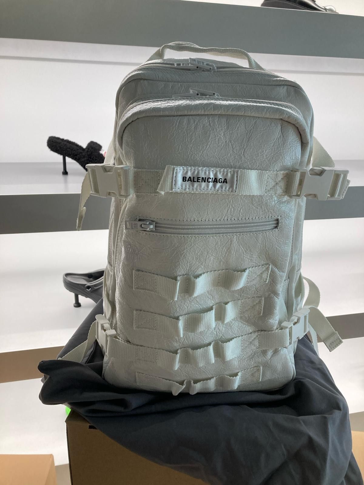 image of Balenciaga O1Srvl11E0324 Size: Os Backpack Bag In Grey, Women's