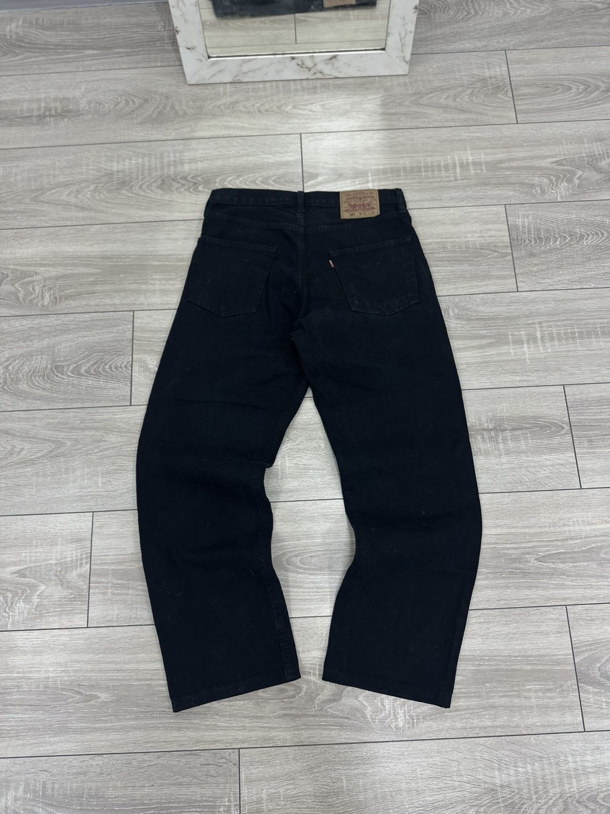 Levi's Levis 501 90s Baggy Wide Black Jeans Size US 32 / EU 48 - 4 Thumbnail