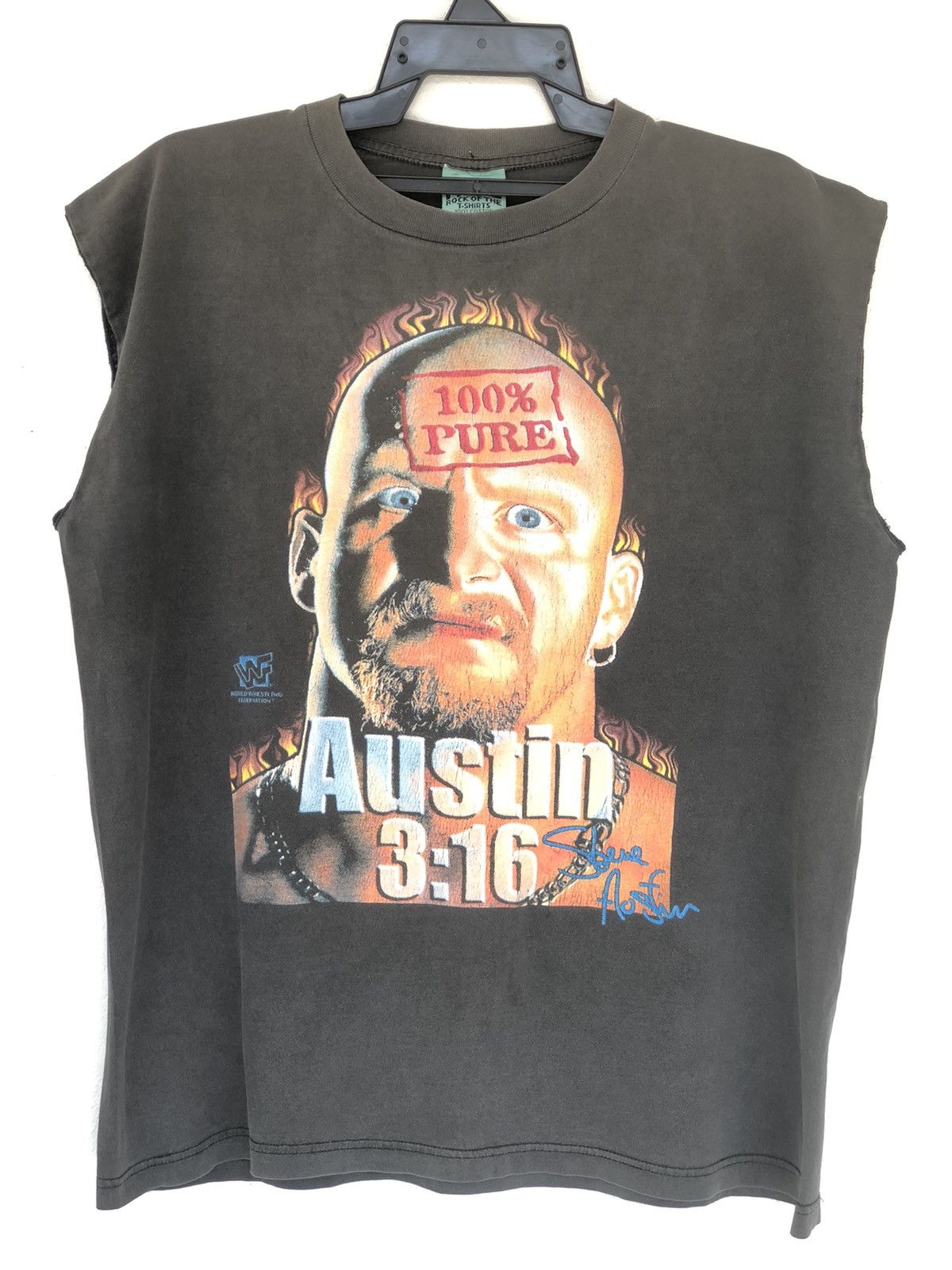 Vintage Vintage STONE COLD WWF Bootleg Wrestling Tee Size US L / EU 52-54 / 3 - 1 Thumbnail