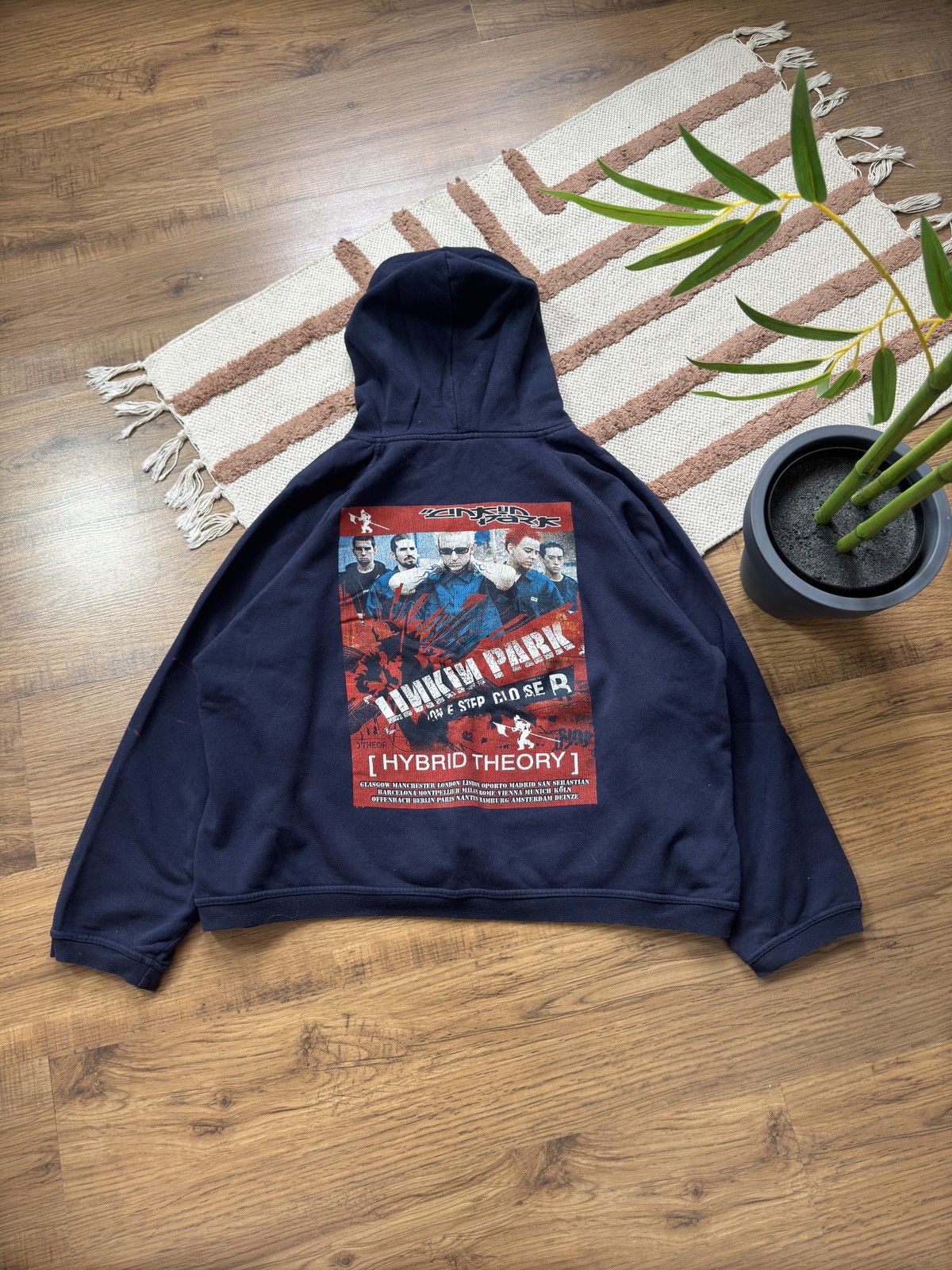 Band Tees VINTAGE LINKING PANK 2000s BOXY FIT HOODIE Size US XL / EU 56 / 4 - 1 Thumbnail