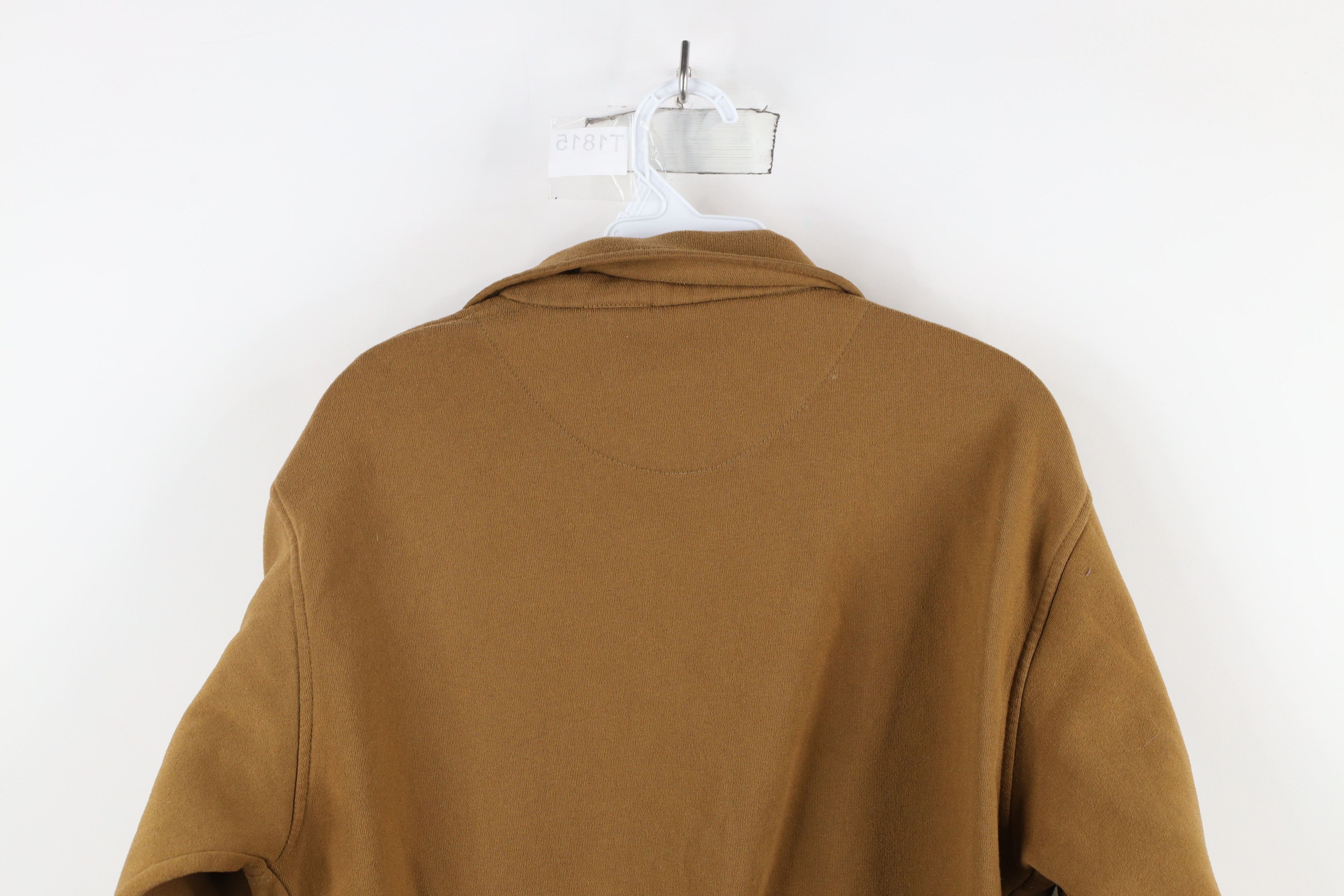 Vintage Vintage 90s Streetwear Collared Pullover Sweatshirt Brown Size US S / EU 44-46 / 1 - 11 Thumbnail