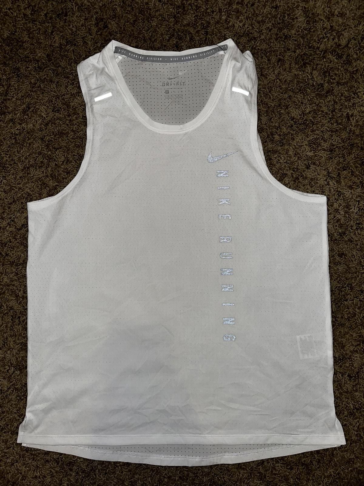 Nike Nike Miler Run Division Men's Hybrid Running Tank Size US L / EU 52-54 / 3 - 1 Thumbnail