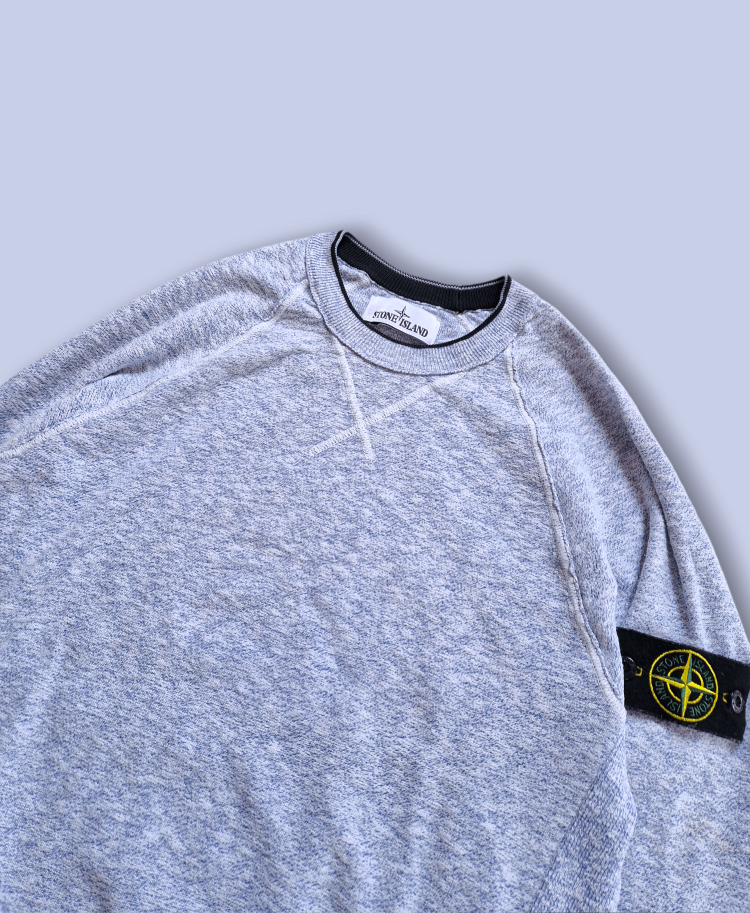Stone Island × Vintage Stone island reverse seam baby blue sweatshirt y2k vintage Size US M / EU 48-50 / 2 - 1 Thumbnail