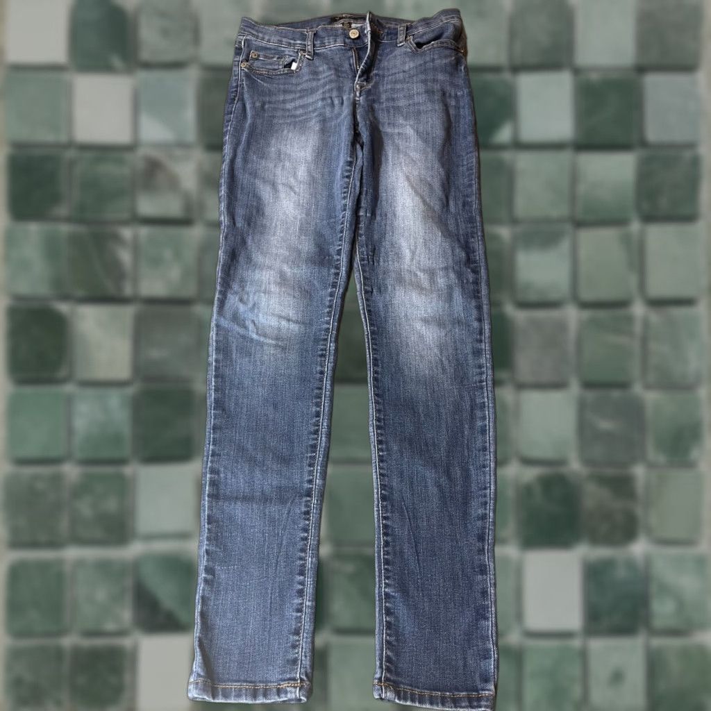 Banana Republic Banana Republic Jeans Womens Size 26 / 2 Skinny Fit Regular Slim Stretch Blue Dark High Rise Women Jeans Size 26" / US 2 / IT 38 - 1 Thumbnail