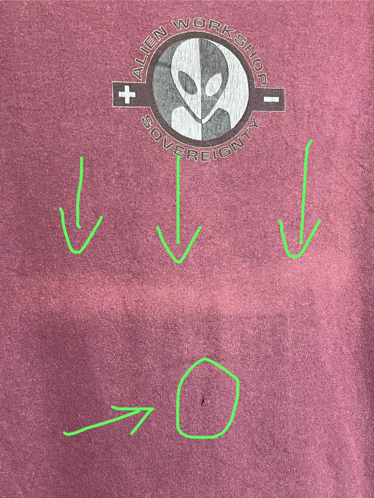 Alien Workshop SUNFADED🔥VINTAGE 90s ALIEN WORKSHOP TEE SHIRT Size US XL / EU 56 / 4 - 12 Thumbnail