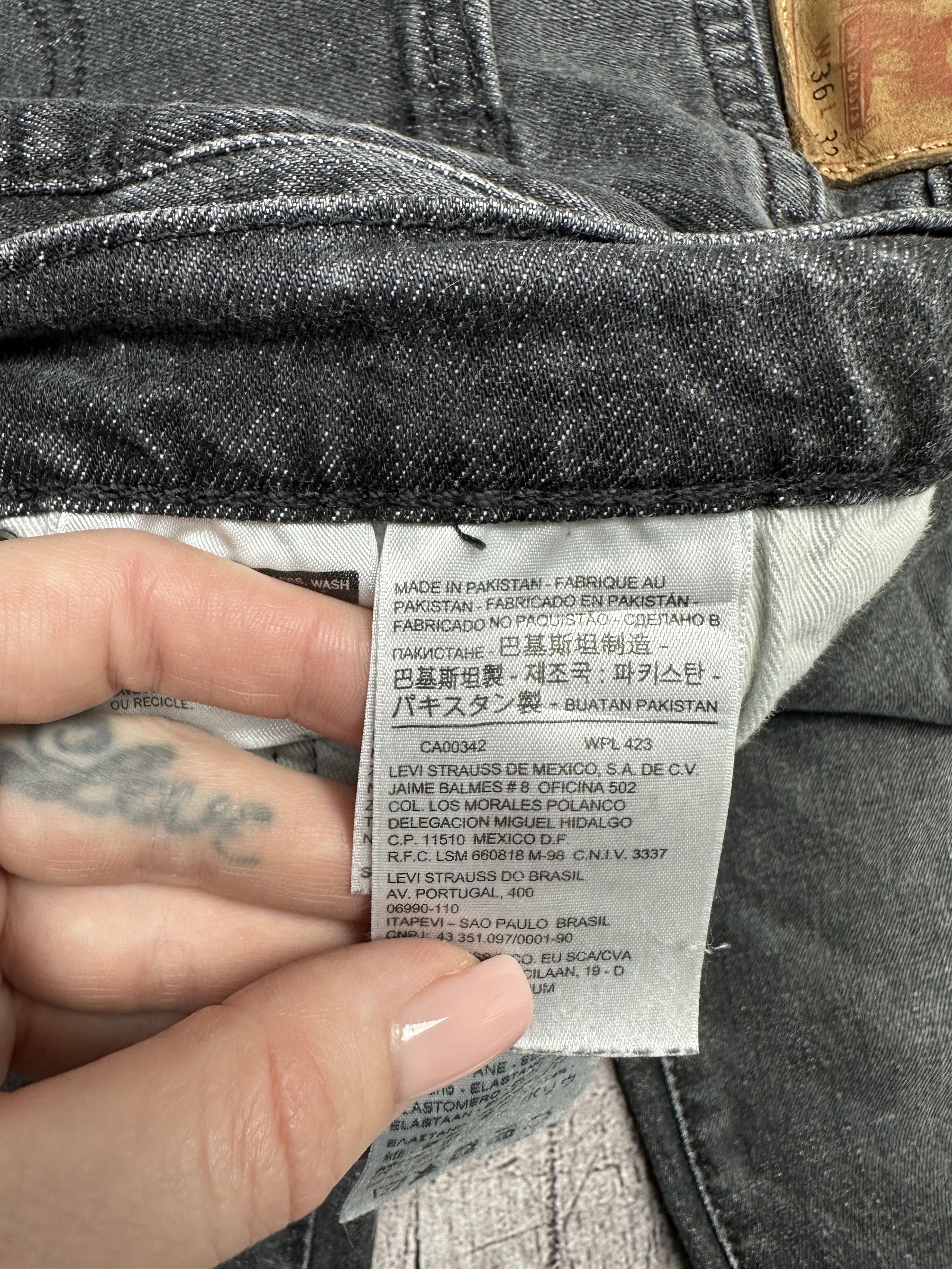 Levi's Levi's 511 Mens Denim Pants Jeans Size 36 x 32 Size US 36 / EU 52 - 8 Thumbnail