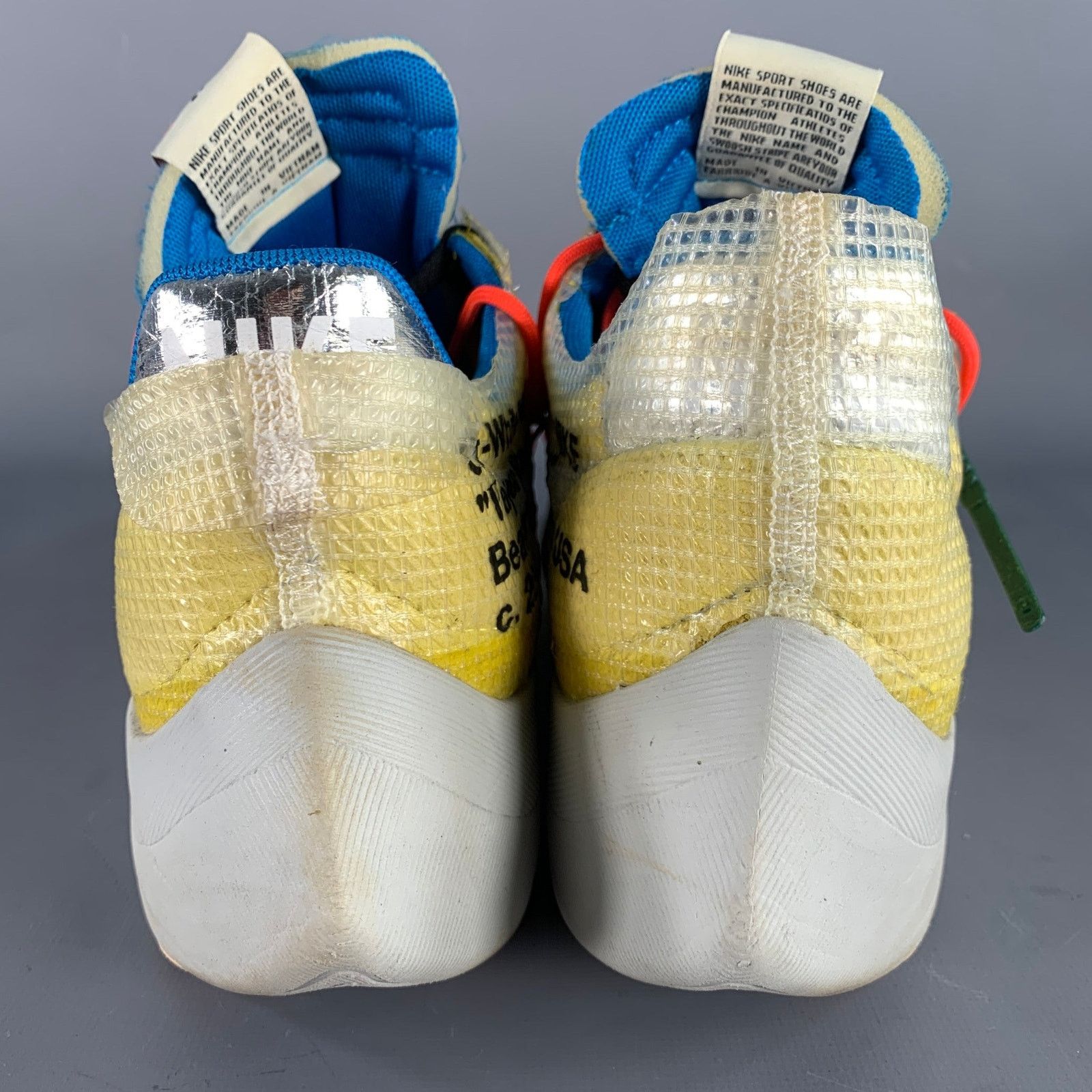 Off-White OFF-WHITE Vapor Street Black Color Block Lace-Up Sneakers Size US 12 / IT 42 - 3 Thumbnail
