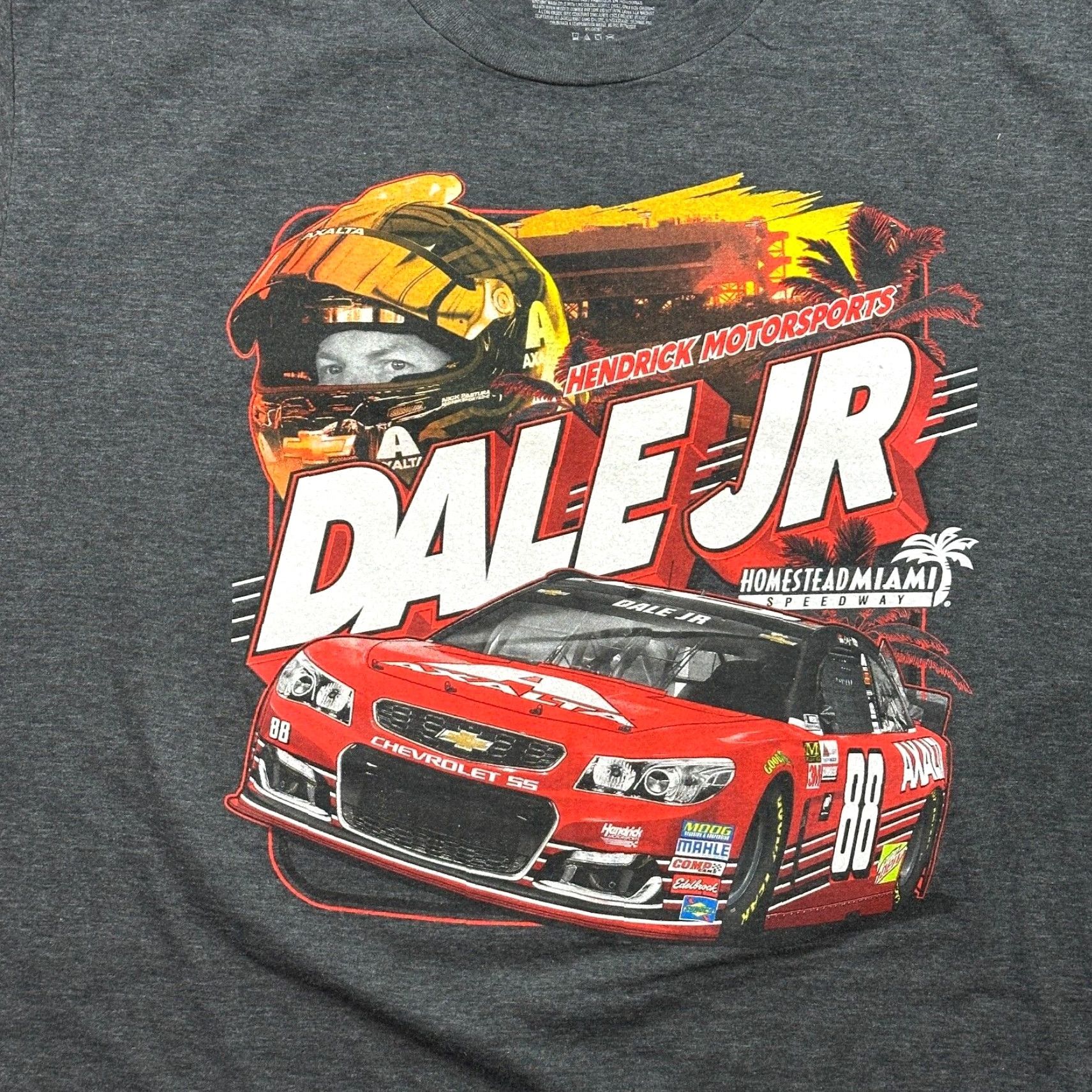 Vintage NASCAR Shirt Mens 3XL Gray Fanatics Dale Jr Nation Appreciation Tour 2017 #88 Size US XXL / EU 58 / 5 - 2 Thumbnail