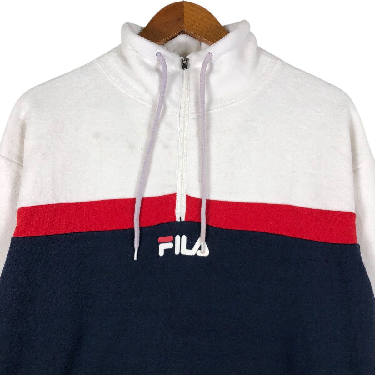 Fila FILA Biella Italia Tricolor Half Zipper Sweatshirt Size US L / EU 52-54 / 3 - 2 Thumbnail