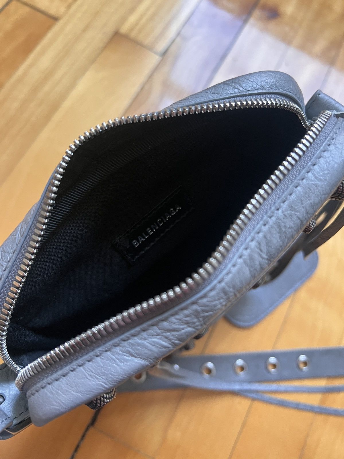 Balenciaga Le Cagole Embellished Textured-Leather Messenger Bag Size ONE SIZE - 11 Thumbnail