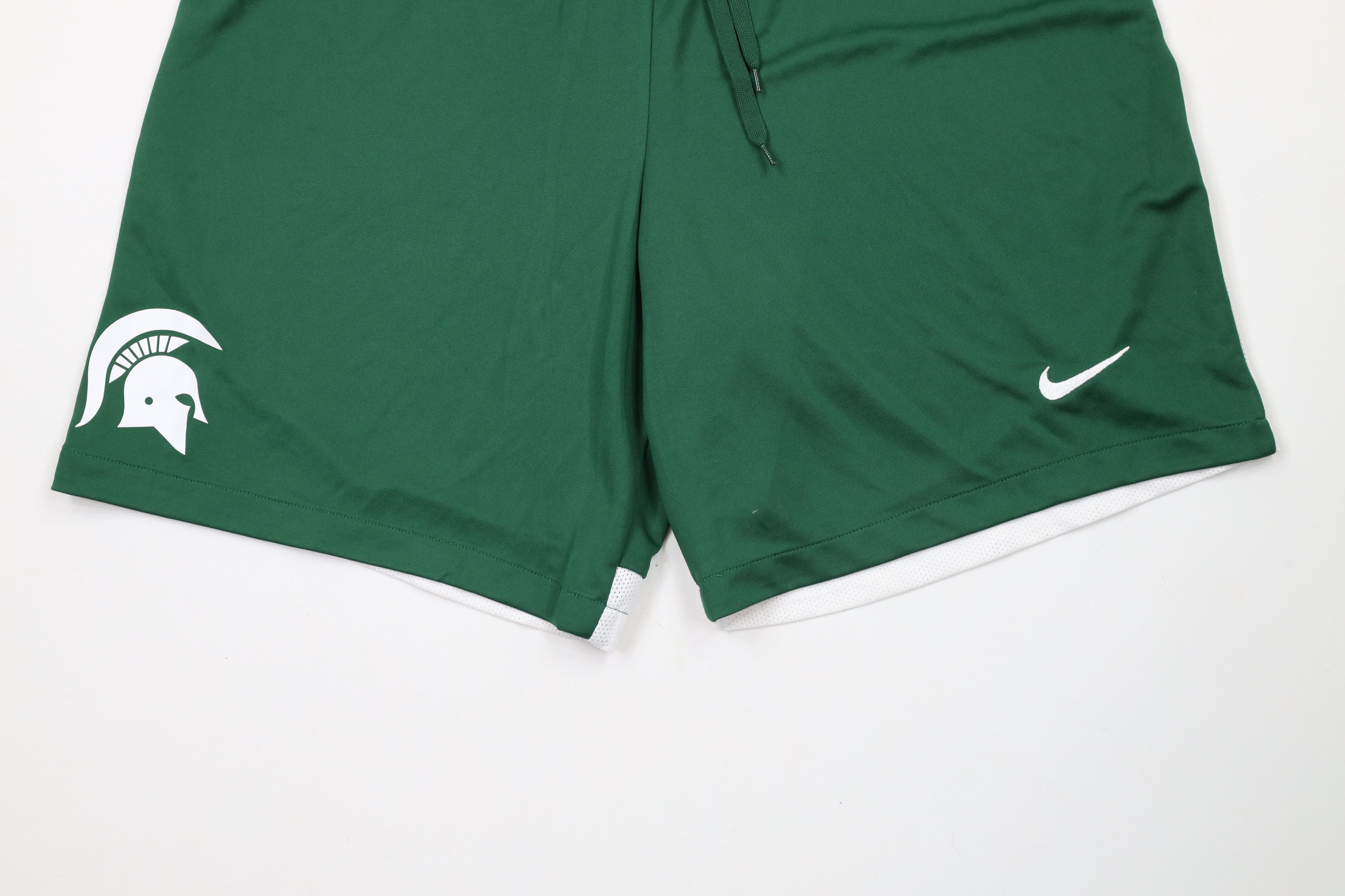 Nike × Vintage Nike Michigan State University Running Jogging Soccer Shorts Size US 34 / EU 50 - 4 Thumbnail
