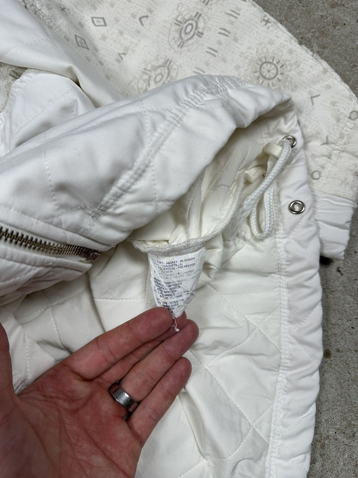 Sergio Tacchini Vintage 90s Sergio Tacchini Abstract Print Light Jacket Size US M / EU 48-50 / 2 - 10 Thumbnail