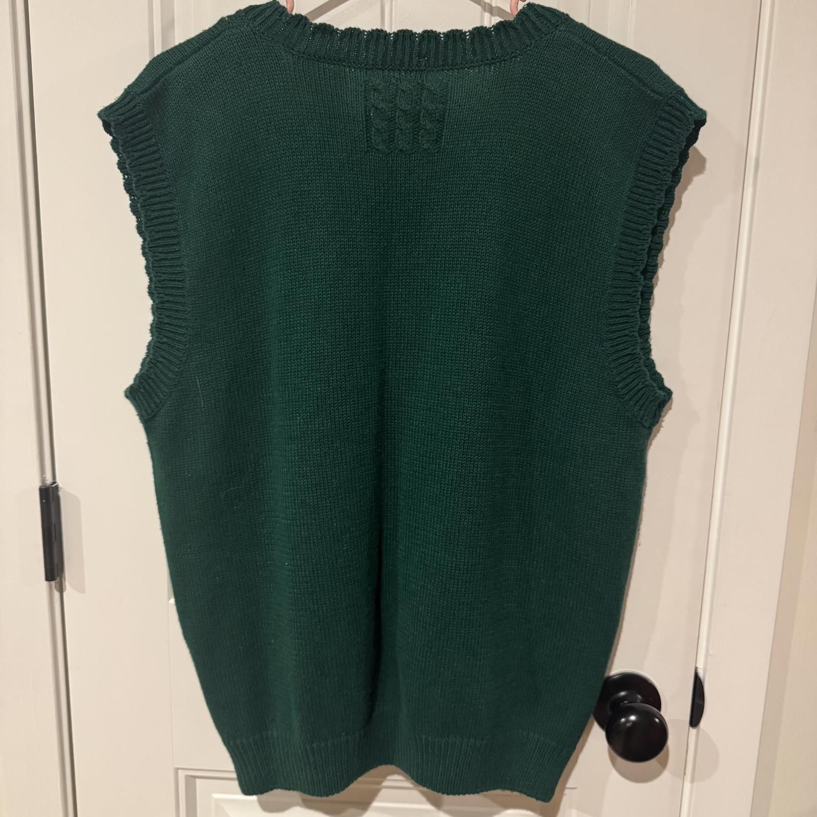 Unknown London Vintage Flower and Grape Embroidered Knit Sweater Vest-XL Size XL / US 12-14 / IT 48-50 - 4 Thumbnail