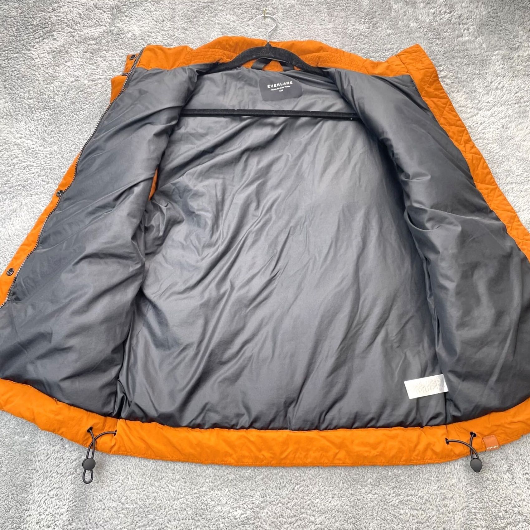 Everlane Everlane Vest Mens XXS Orange Nylon Puffer Full Zip Insulated Coat Jacket Short Stand-Up Collar Size US XXS / EU 40 - 4 Thumbnail