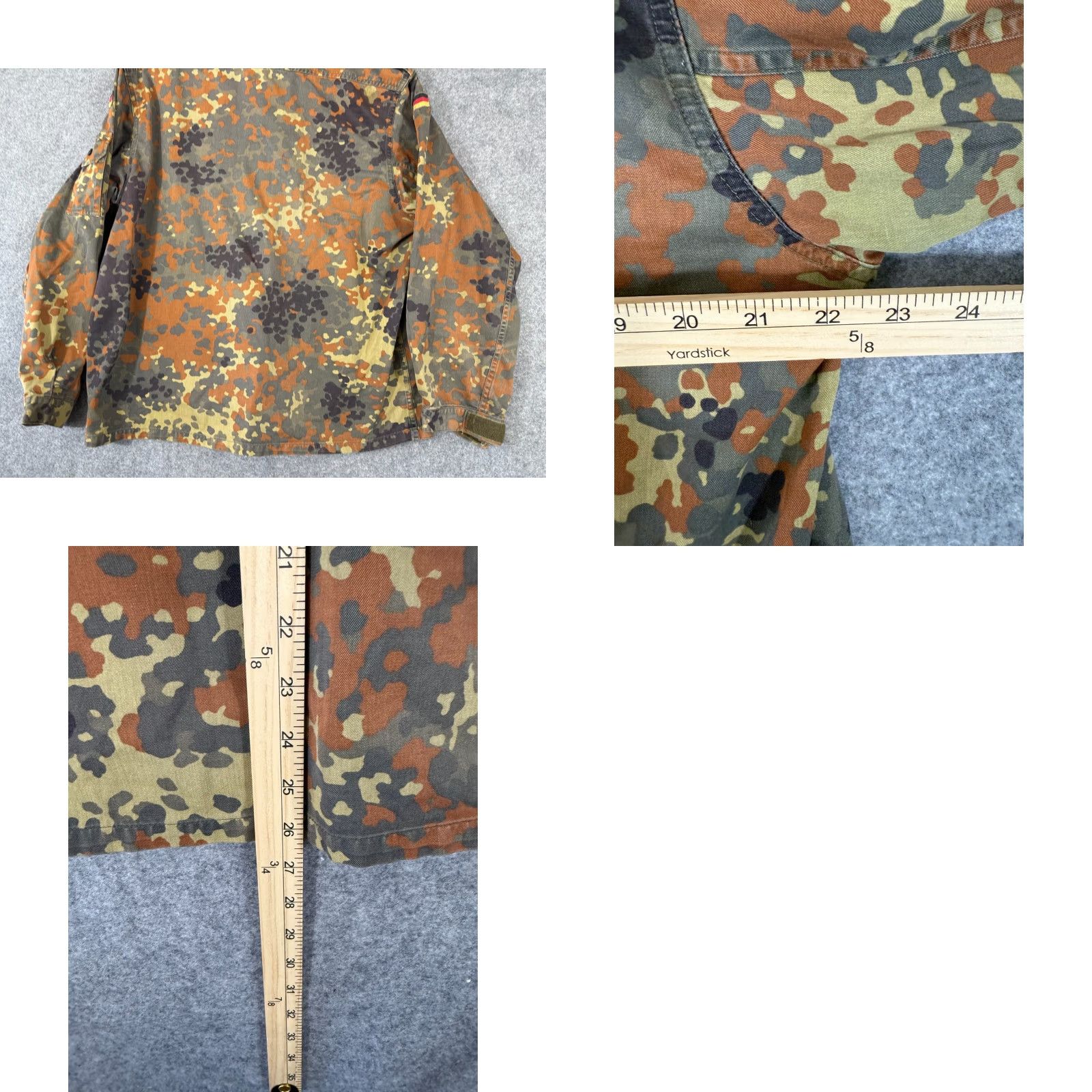 Vintage GE Spekon German Military Camouflage Shirt Jacket Mens M Full Zip Snap Vintage Shirt Jacket Size US M / EU 48-50 / 2 - 9 Thumbnail
