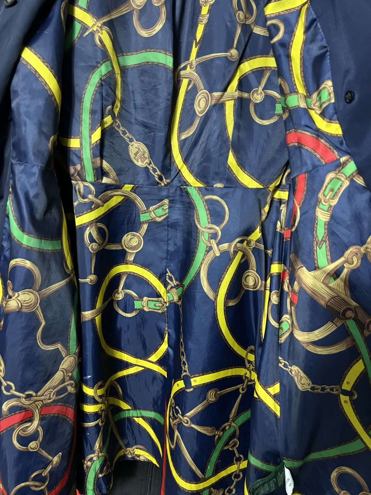 Polo Ralph Lauren 🧥 Lauren Ralph Lauren Equestrian Lined Trench Coat Navy WMNS Size S / US 4 / IT 40 - 18 Thumbnail
