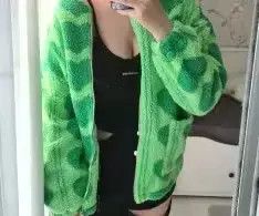 Other Heart Print Women Jacket Winter Warm Zipper Size S / US 4 / IT 40 - 4 Thumbnail