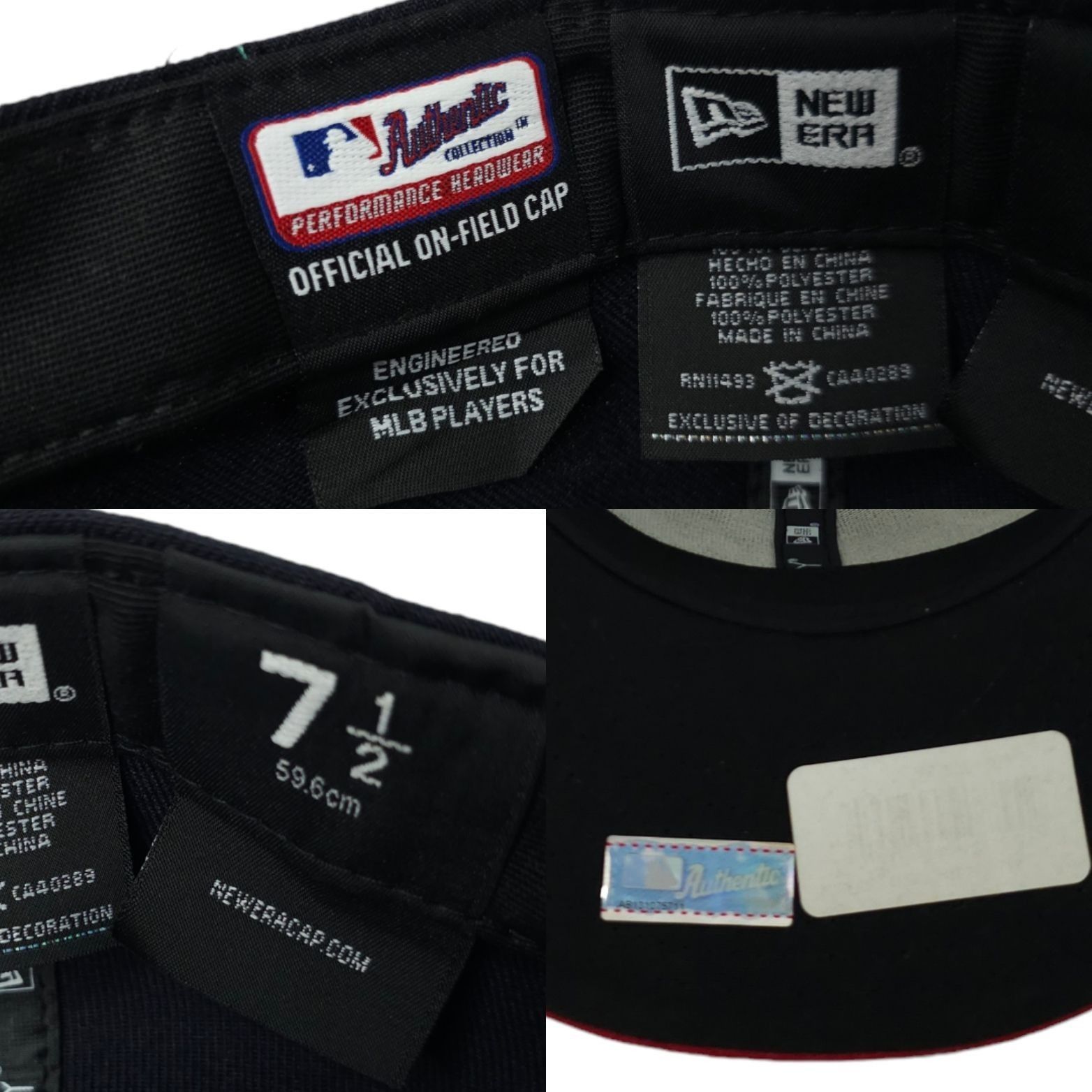 New Era Atlanta Braves Fitted 7 1/2 Hat MLB Cap Embroidered Logo New Size ONE SIZE - 8 Thumbnail