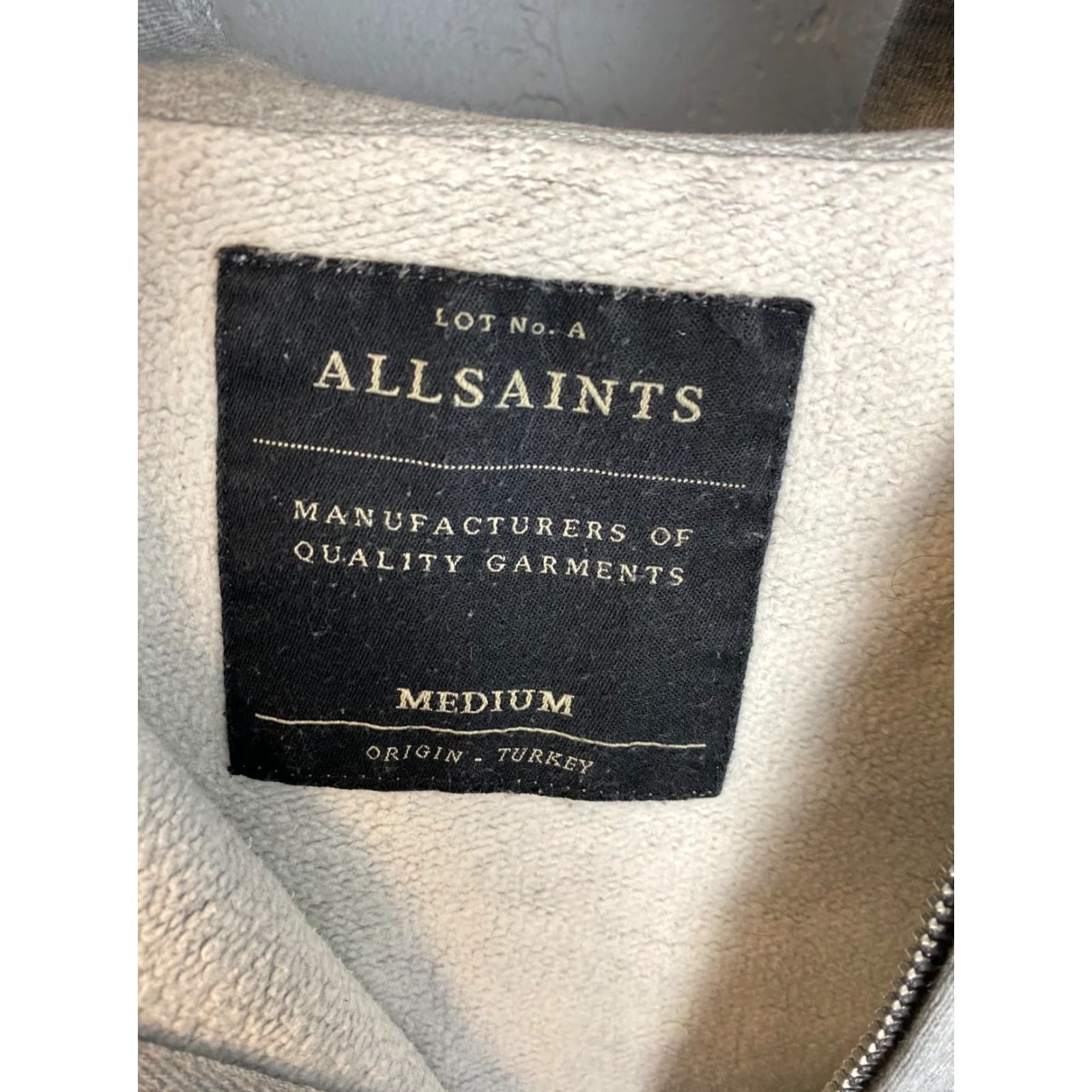 Allsaints Allsaints Vintage Mens Zip Hoodie Size M Gray Full Zip Hoodie Mens Size US M / EU 48-50 / 2 - 4 Thumbnail