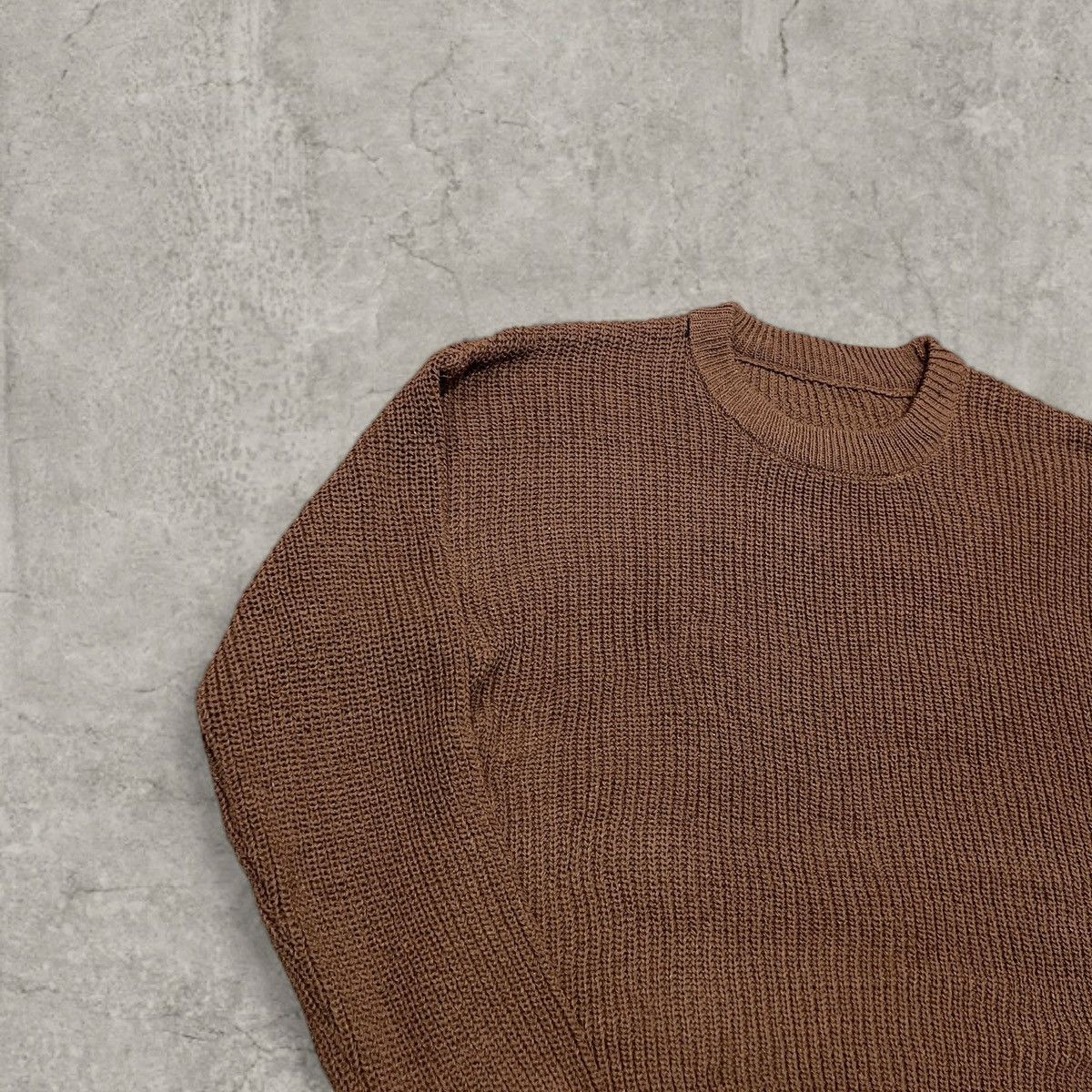 Japanese Brand Vintage style knitted jumper sweater in brown. Size L Size US M / EU 48-50 / 2 - 2 Thumbnail
