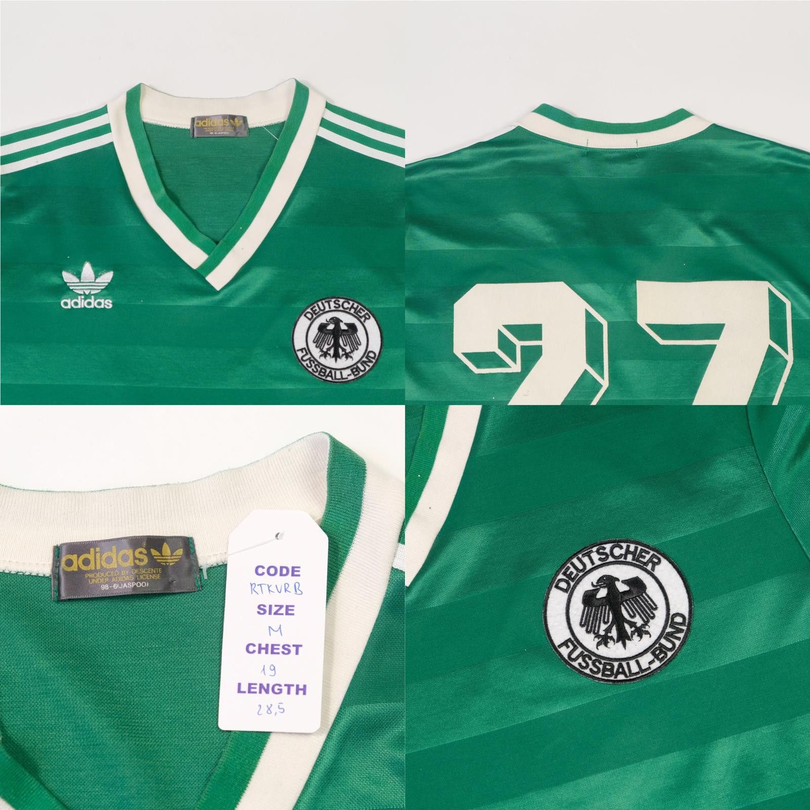 Adidas 1984/85 West Germany Away Shirt Adidas (M) Size US M / EU 48-50 / 2 - 5 Thumbnail