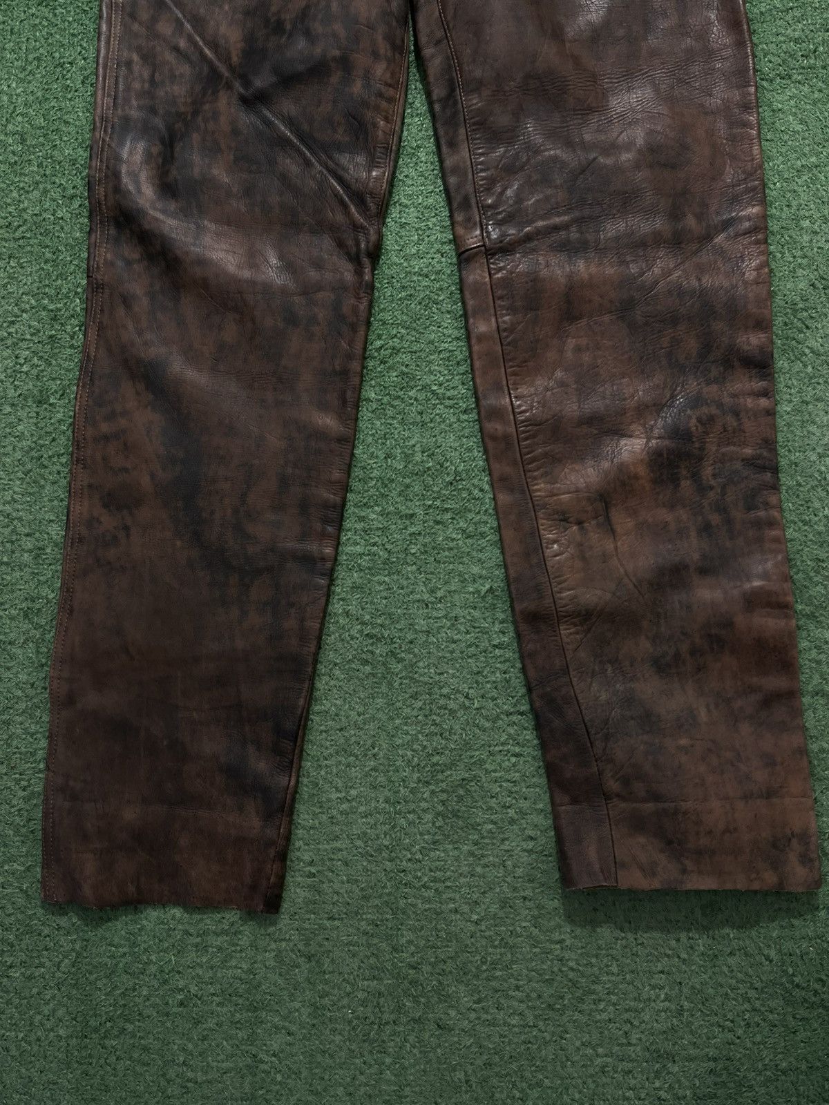 Vintage Vintage leather pants moto pants limited cowhide nubuku Size US 36 / EU 52 - 3 Thumbnail
