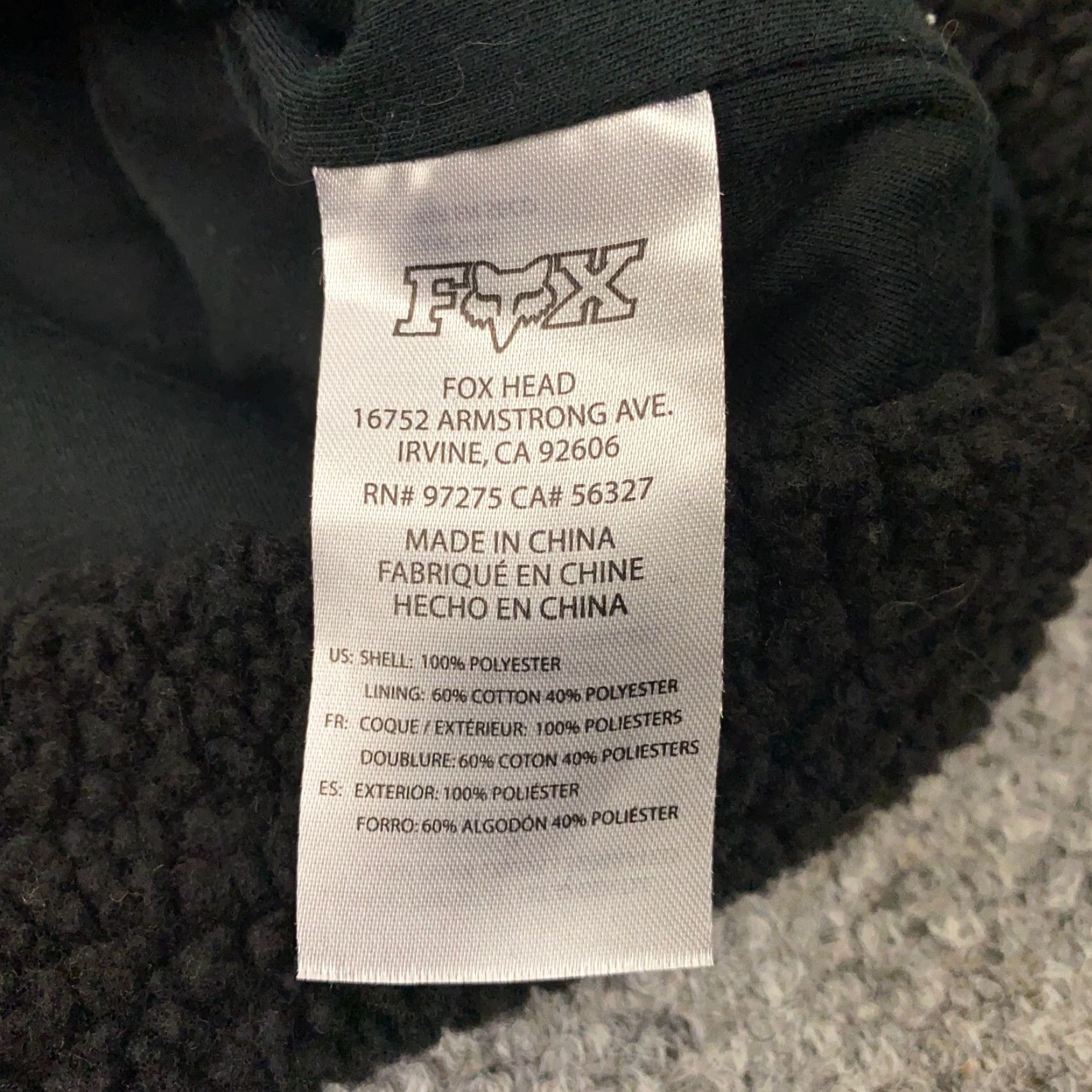 Fox Racing Fox Hoodie Womens Large Black Sherpa Fleece 1/4 Zip Sweatshirt Motocross Size L / US 10 / IT 46 - 5 Thumbnail