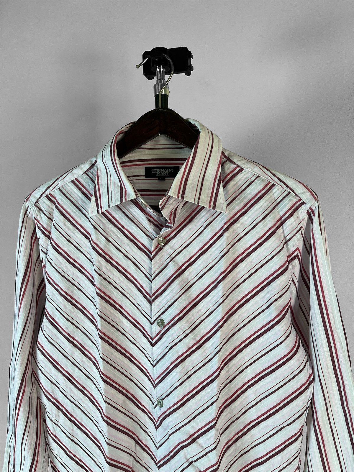 Tornado Mart Tornado Mart Striped Shirt Size US L / EU 52-54 / 3 - 3 Thumbnail