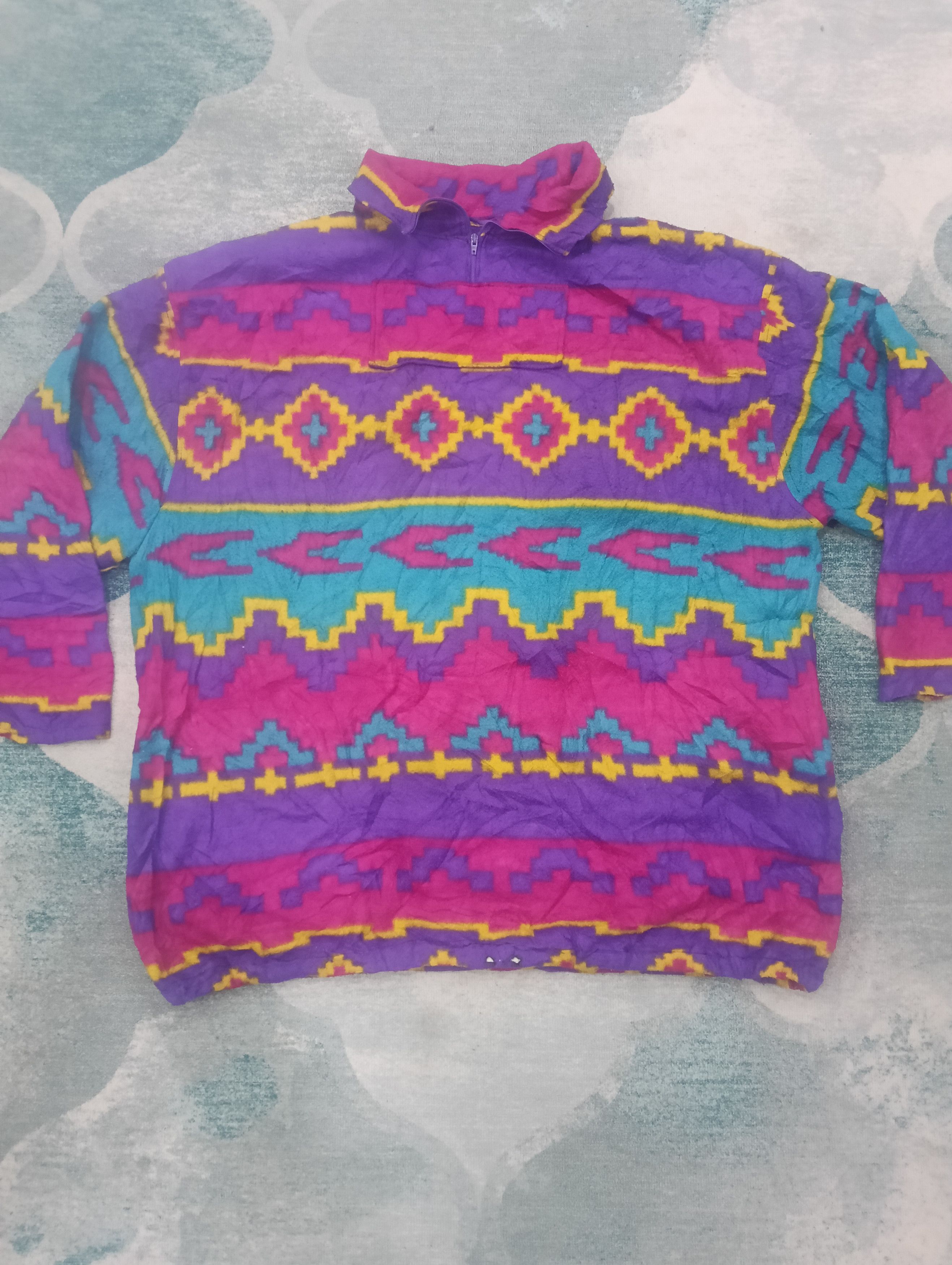 Beauty Beast × Japanese Brand × Patagonia Vintage Unbrand Like Fleece Opti Zipper Size US XXL / EU 58 / 5 - 2 Thumbnail