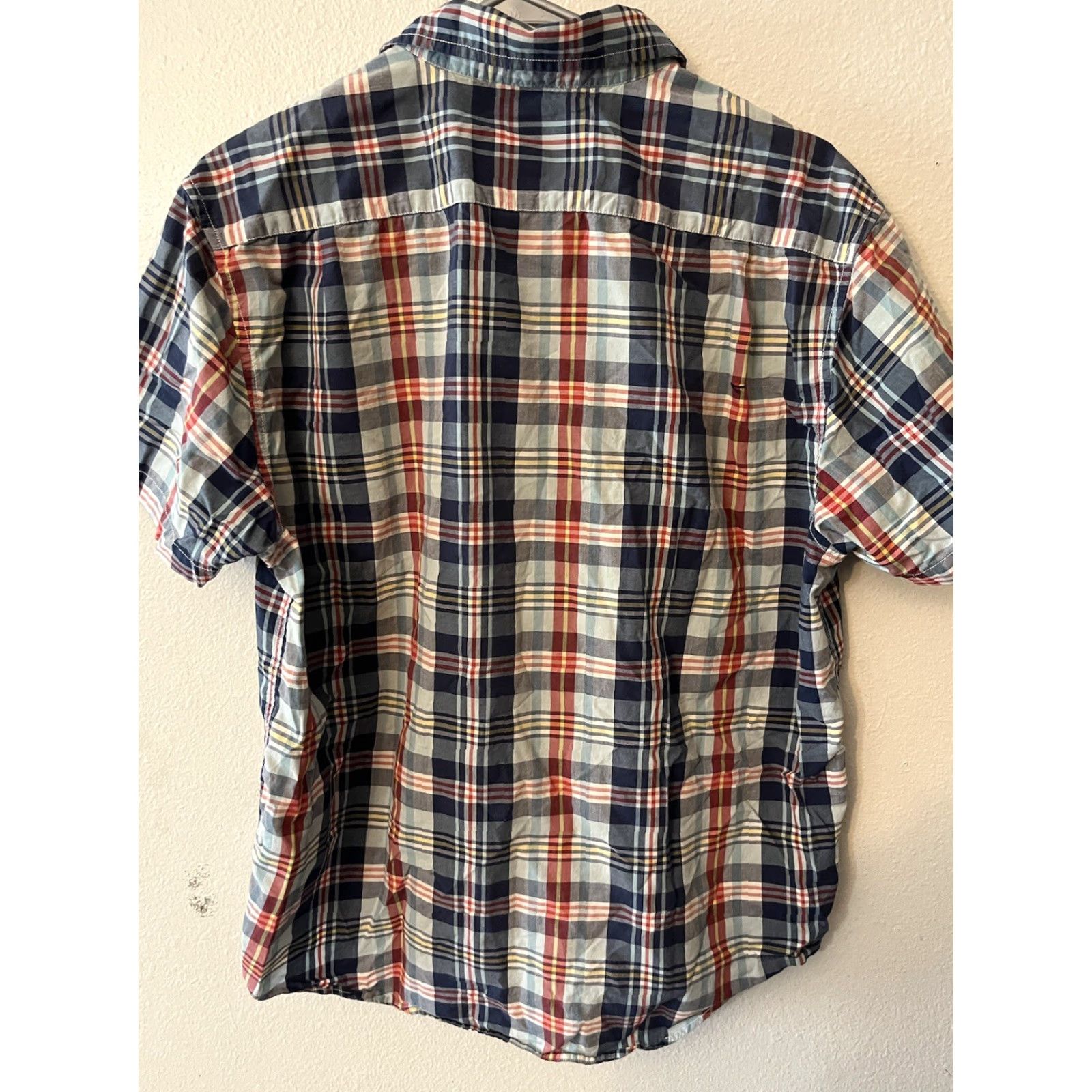 Nautica Nautica Button-Up Shirt Men M Plaid Short Sleeve Collared Cotton Multicolor Casual Workwear Mens Size US M / EU 48-50 / 2 - 2 Thumbnail