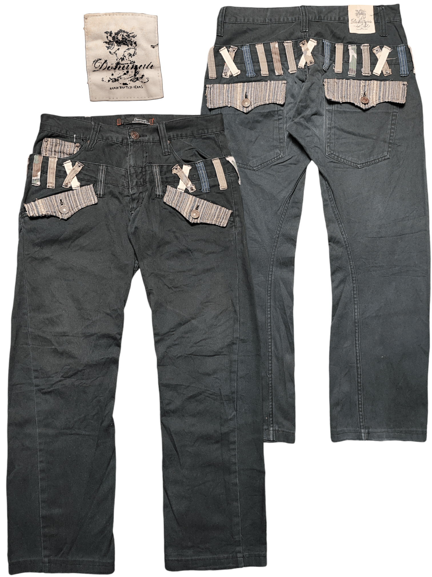 If Six Was Nine × Japanese Brand DOMINATE HANDCRAFTED DOUBLE WAIST JEANS Size US 30 / EU 46 - 1 Thumbnail