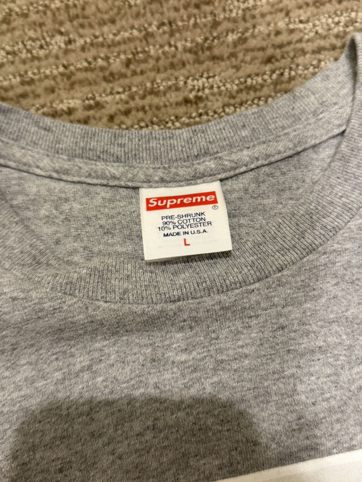 Supreme Supreme X Andre 3000 grey box logo tee Size US L / EU 52-54 / 3 - 3 Thumbnail