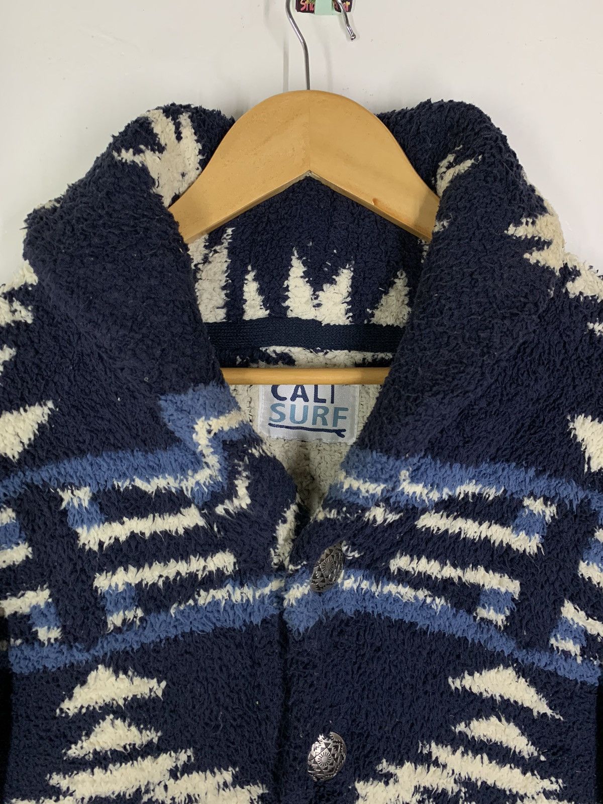 Japanese Brand × Vintage Vintage CALI SURF Navajo Fleece Jacket Size US L / EU 52-54 / 3 - 2 Thumbnail