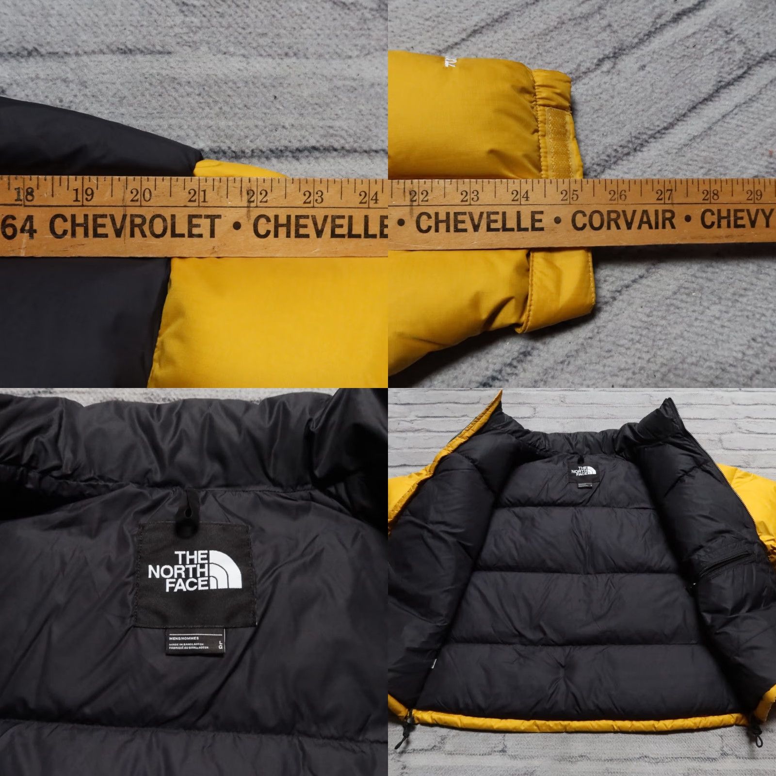 The North Face 1996 North Face Nuptse Quilted Down Jacket Mens L Mustard Yellow Size US L / EU 52-54 / 3 - 8 Thumbnail