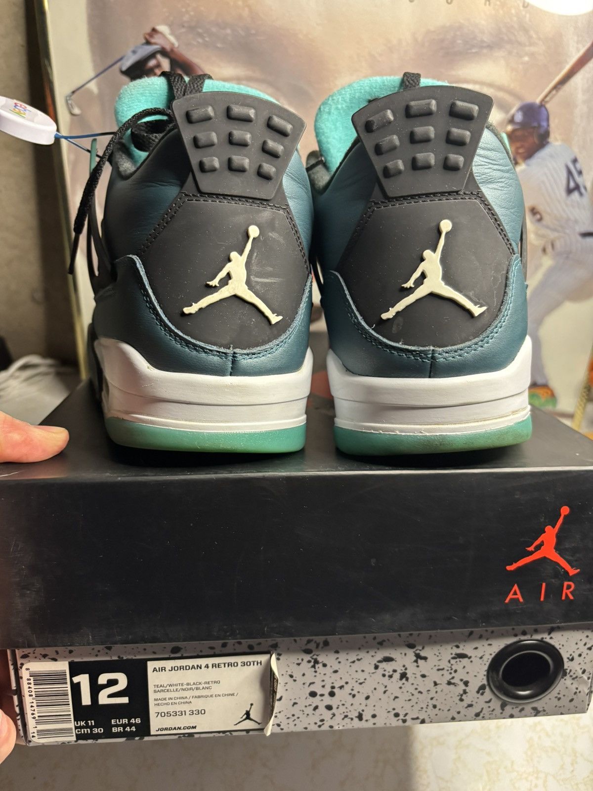 Jordan Brand Jordan Retro 4 ‘teal’ Size US 12 / EU 45 - 7 Thumbnail