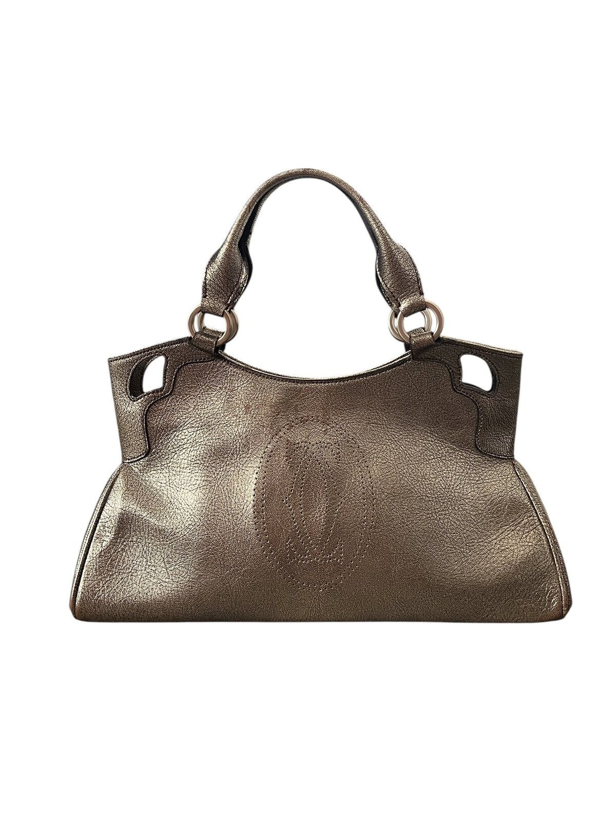 Cartier Cartier Marcello Leather Gold Handbag Size ONE SIZE - 2 Thumbnail