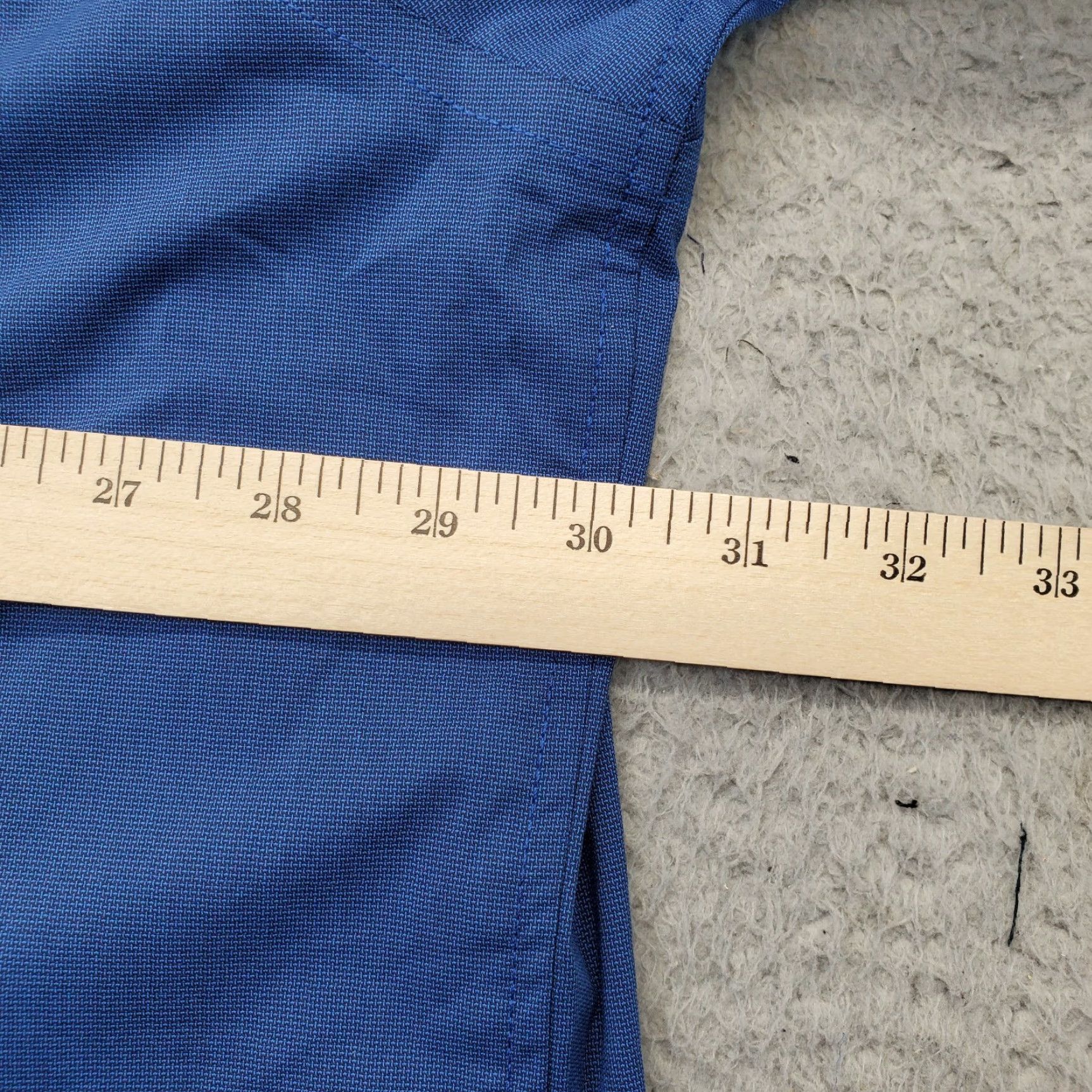 Van Heusen Van Heusen Shirt Mens 3XL Blue Regular Fit Stain Shield Wrinkle Free Button Up Shirt Size US XXL / EU 58 / 5 - 4 Thumbnail